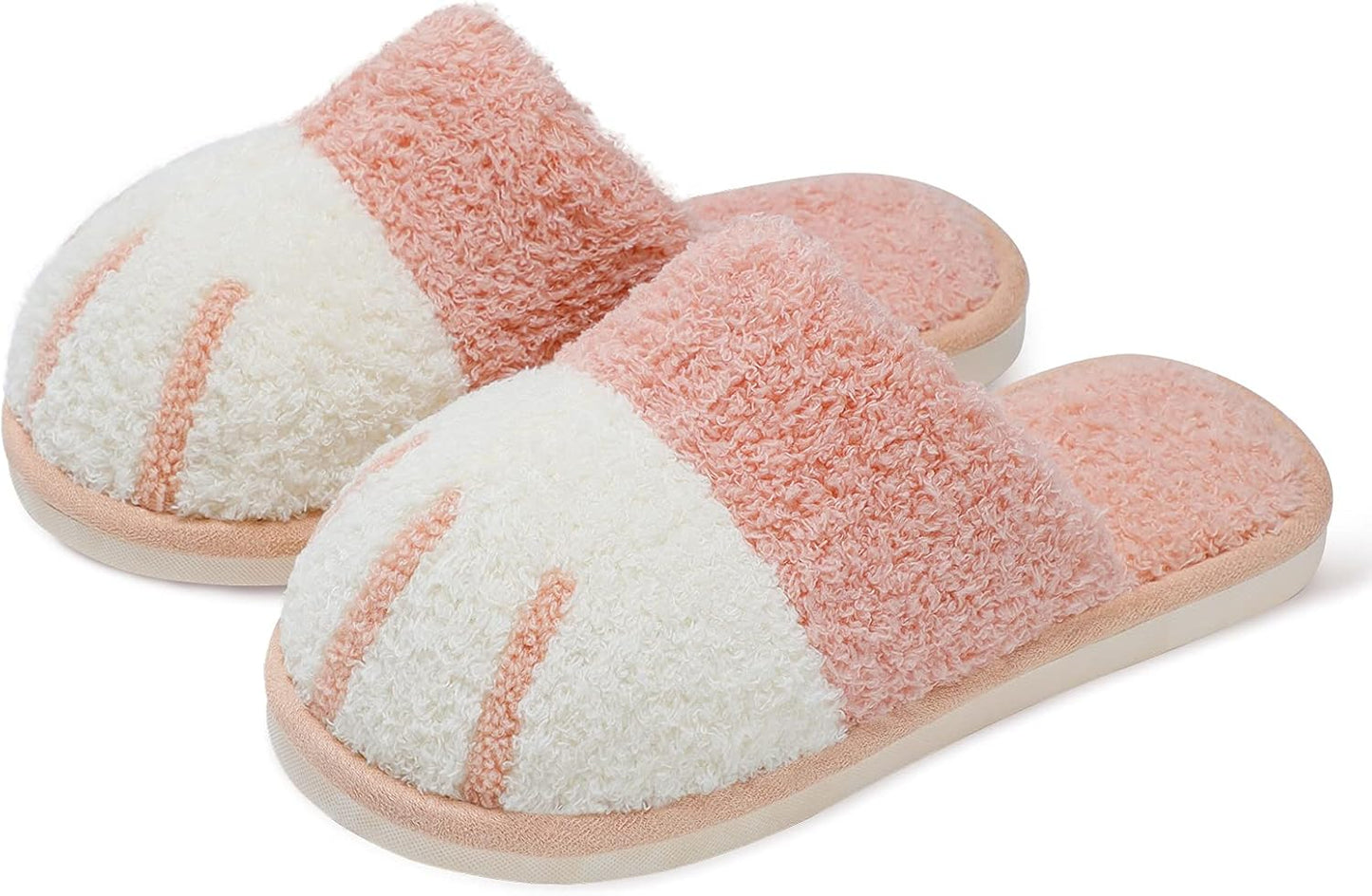 Cute Animal Slippers for Women Indoor Outdoor Memory Foam House Slipper Soft Warm Cozy Fuzzy Bedroom Non-Slip Shoes Christmas Gift Ladies