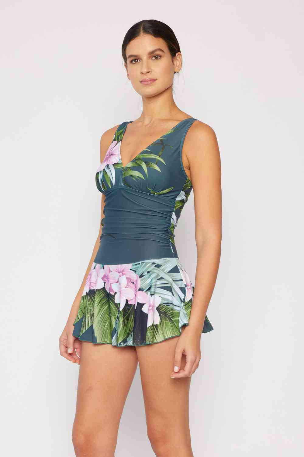 Aloha Forest Swim Dress – Marina West Swim Full Size Clear Waters