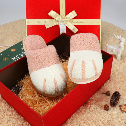 Cute Animal Slippers for Women Indoor Outdoor Memory Foam House Slipper Soft Warm Cozy Fuzzy Bedroom Non-Slip Shoes Christmas Gift Ladies