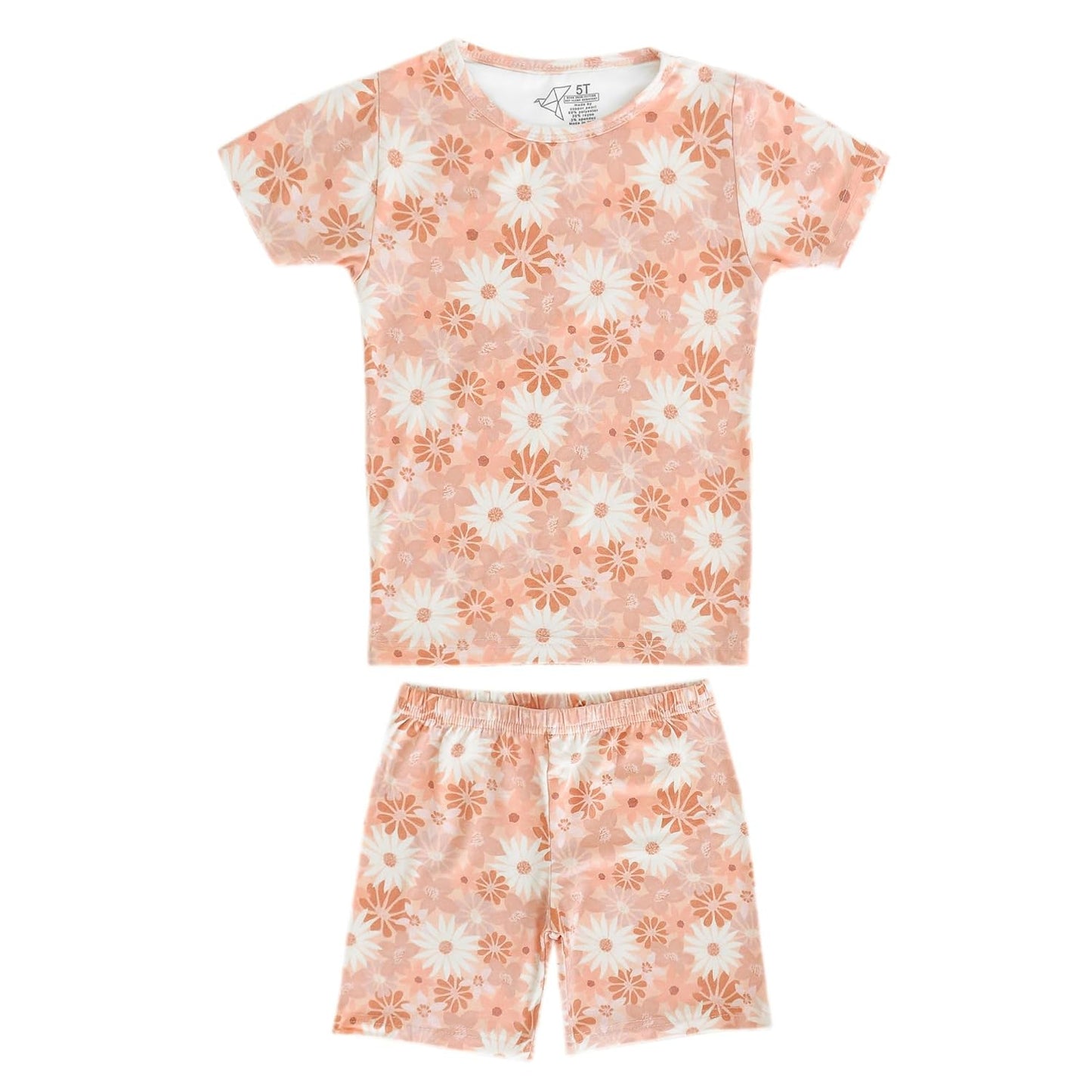 Two Piece Short Sleeve Toddler Pajamas PJ Sets for Boys and Girls - Adorable Pattern Summer Pajamas Shorts to Keep Cool While Sleeping, Size 12 Months to 5T - Penny