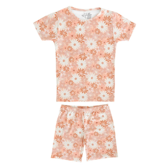 Two Piece Short Sleeve Toddler Pajamas PJ Sets for Boys and Girls - Adorable Pattern Summer Pajamas Shorts to Keep Cool While Sleeping, Size 12 Months to 5T - Penny