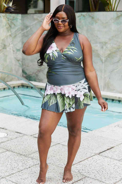 Aloha Forest Swim Dress – Marina West Swim Full Size Clear Waters